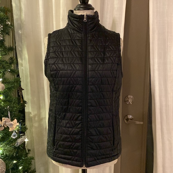 Westbound Jackets & Blazers - Westbound lightweight black sleeveless vest mock collar zip up 2 pockets small